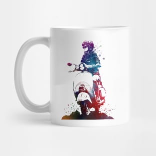 Motor scooter sport art Mug